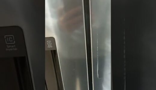 LG 676 liter side by side refrigerator with water dispenser.