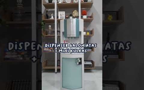 Revie Dispenser + Kulkas Mini Polytron Galon Atas PWC 107G