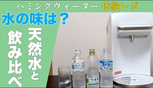 ハミングウォーターの水の味は？天然水3種類と飲み比べた結果